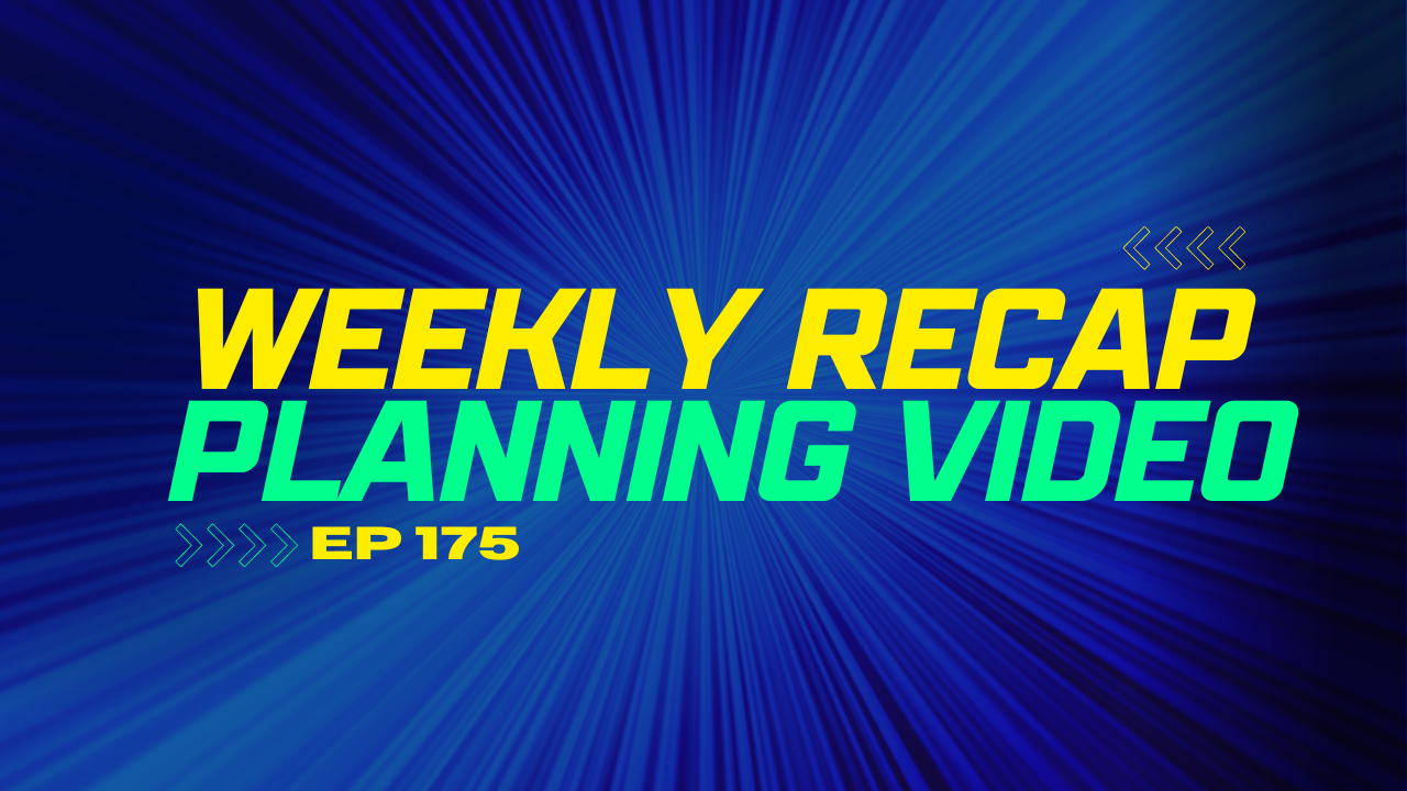 WEEKLY RECAP / PLANNING VIDEO MONDAY 13TH MARCH 2023 Golden Suite